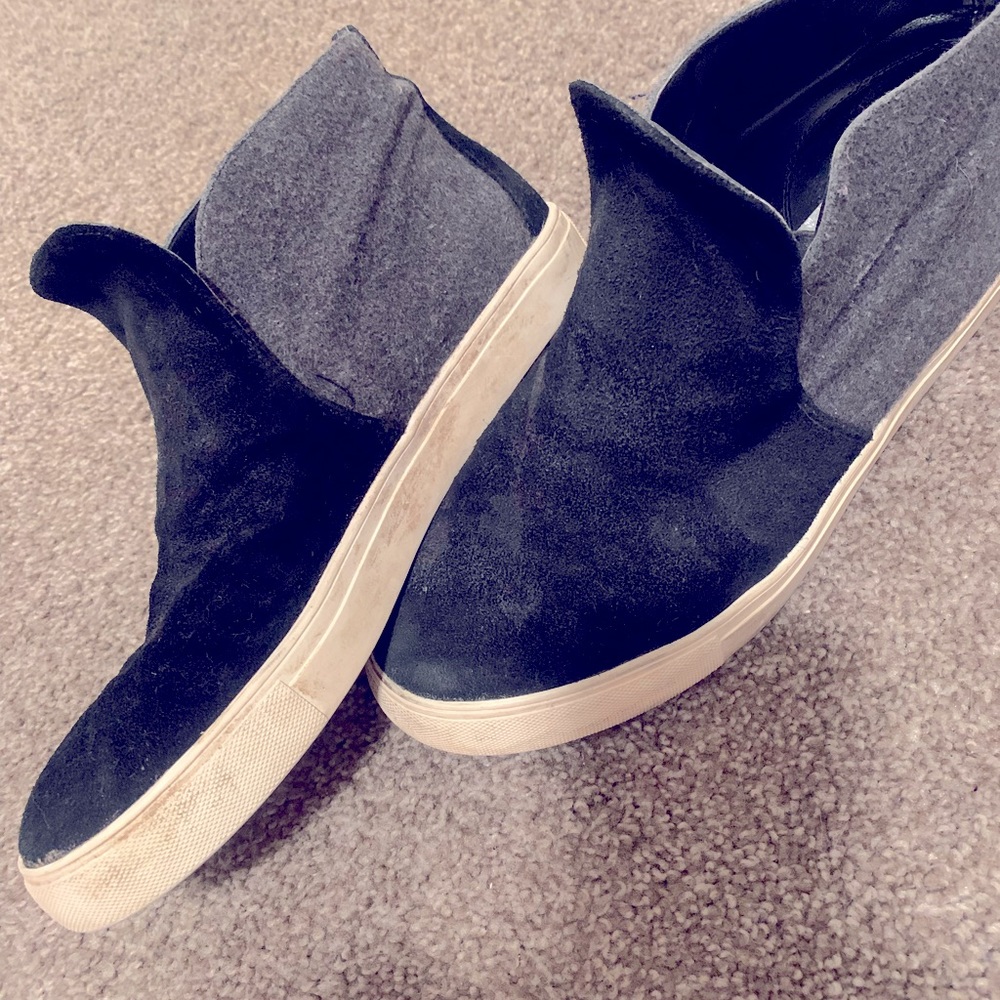 RARE Karl lagerfield suede high tops